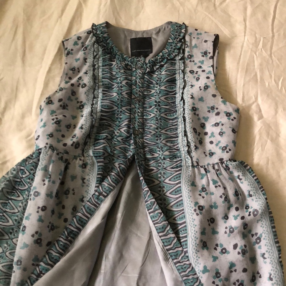 Anna Sui lined sleeveless dress